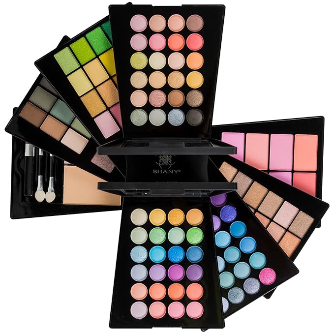 The SHANY Beauty Cliche Makeup Set - All-in-One Makeup Palette with Eyeshadows, Face Powders, and Blushes