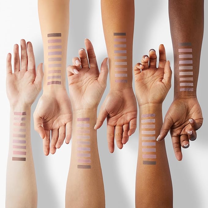 9Colors Eye Shadow Palette Makeup,Pink Rose Gold Purple Mauve Neutral Travel Eyeshadow Palette Long Lasting Waterproof Naturing-Looking Eyeshadow Palette Travel Size Gift Kit