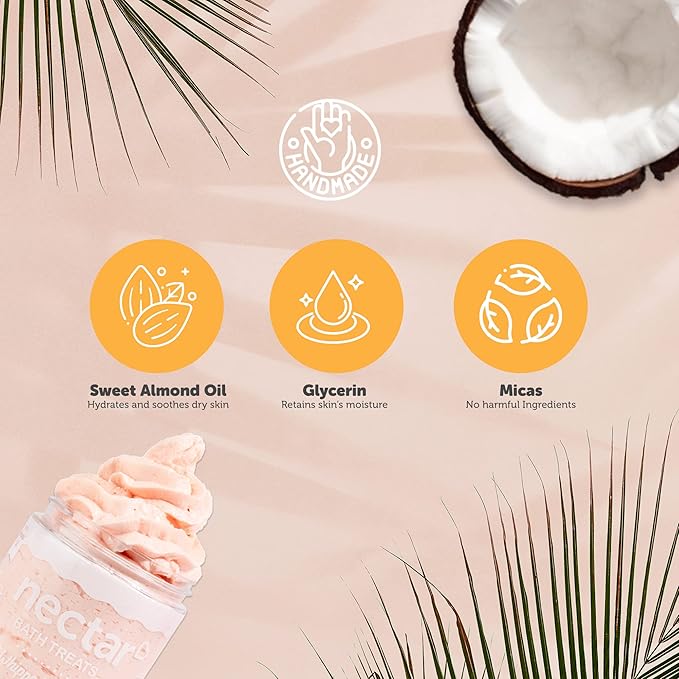 Nectar Life Whipped Soap and Shave Butter, 5 oz (Peach)