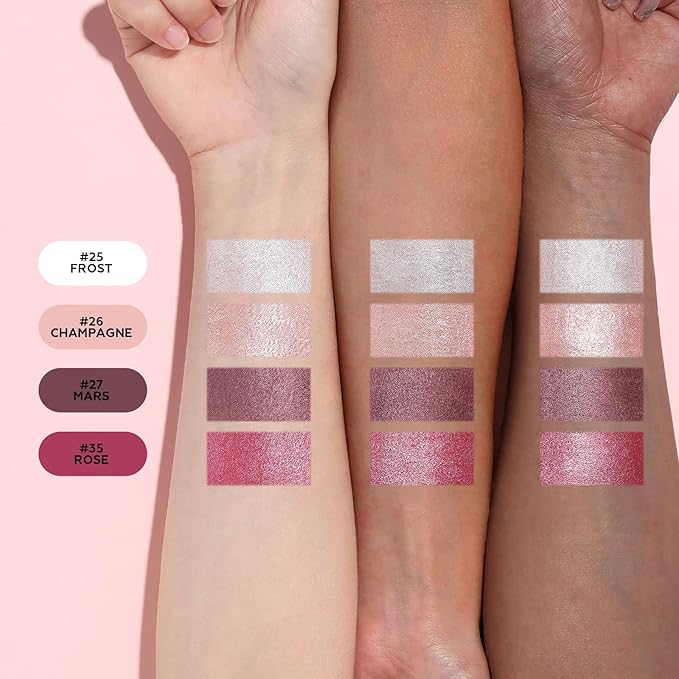 FOCALLURE 4PCS Cream Eyeshadow Stick Sets,Highlighter Eye Shadow Pencil with Crease-proof Formula,Long Lasting Waterproof Eyes Makeup,Twilight Bouquet