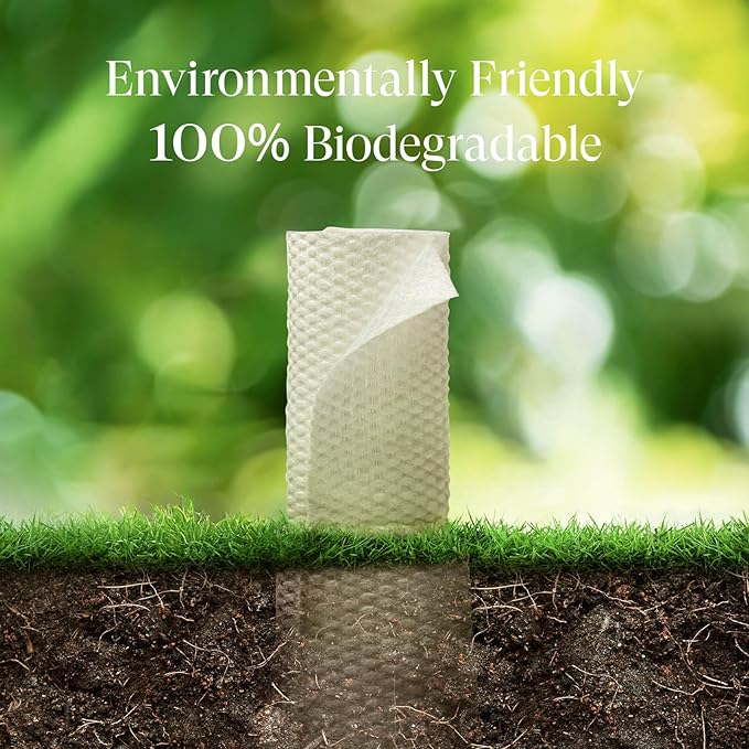 XL Disposable Face Towels, Ultra Soft Makeup Remover Dry Wipes, 100% Biodegradable, Non-Toxic, Facial Towelettes for Washing Face, Thick Towelettes for Sensitive Skin, Unscented, 60 Count