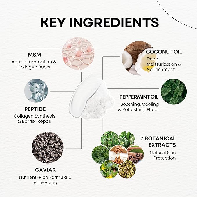 MPC Bubble Pore Cleanser, Korean Face Wash, Gentle Deep Pore Facial Cleanser with Caviar, Blackhead Makeup Remover, Pore Minimizer, Hydrating, Exfoliator, Oily, Dry Skin 10.1 fl oz