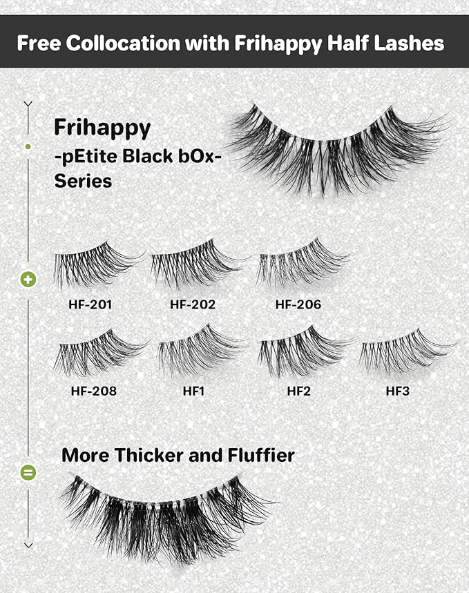 Lashes Eyelashes Lashes Wispy False Eyelashes Natural Eyelashes Mink Lashes 10 Pairs Frihappy Lashes DW6