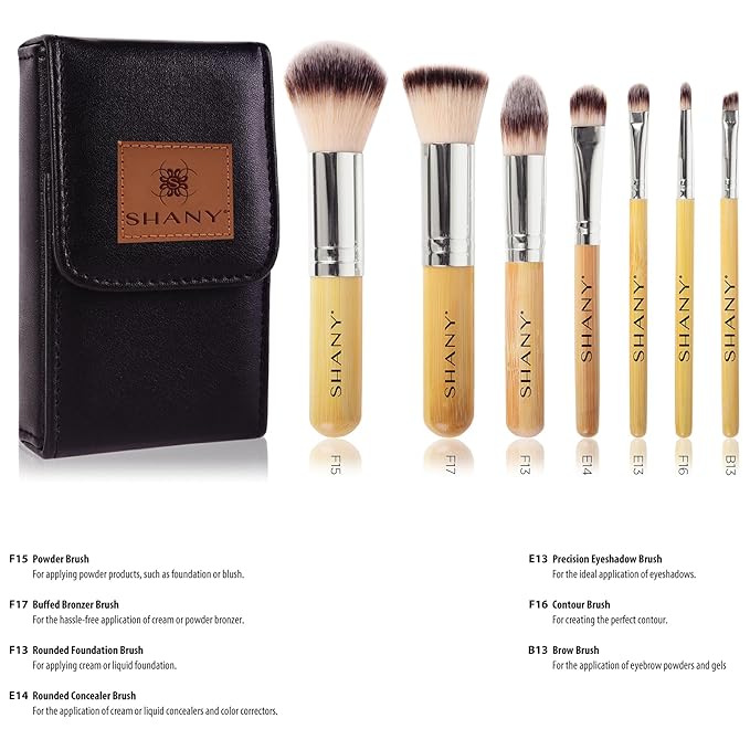 SHANY I love Bamboo - 6pc Petite Pro Bamboo brush set, NO Case
