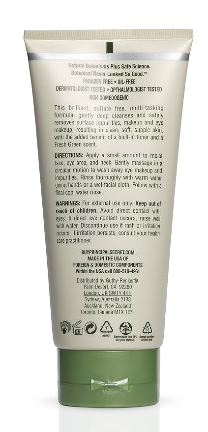 Principal Secret - reclaim BOTANICAL - Gentle Cream Cleanser 6oz
