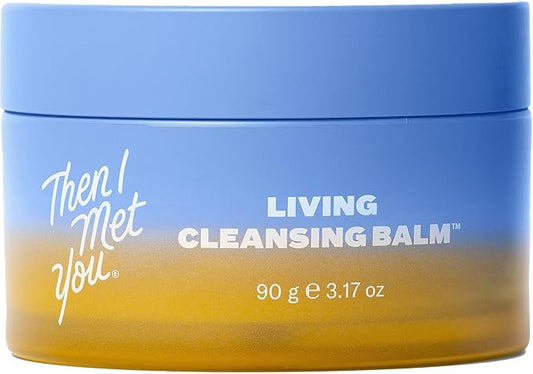 Then I Met You Living Cleansing Balm, Melts Makeup & Sunscreen, Non-Stripping Zero Residue Oil Cleanser with Seaberry, Olive, Grape Seed Oils, Vit E & Persimmon, First-Step Clean Vegan Korean Skincare