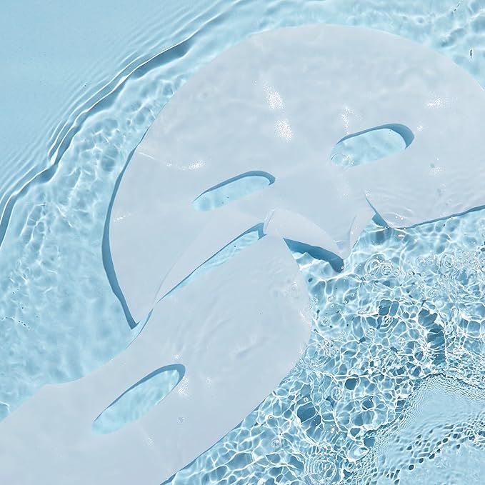 NuFACE IonPlex Hydra-Gel Power Mask - Hydrogel Korean Face Mask to Help Boost Hydration, Smooth Fine Lines & Enhance Microcurrent Results - Reveals a Dewy, Glass Skin Glow (5 Count)