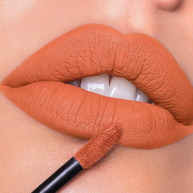 MAKI YIKA Orange Lipstick for Women Color Stay Long Lasting Lipsticks Coral Matte Liquid Lipstick Transferproof Cruelty-Free Lip Color |Coral Nude