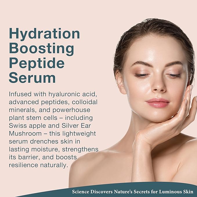 Lira Clinical BIO Hydra Infusion - Hydrating Face Serum with Hyaluronic Acid, Plant Stem Cells, and Minerals - Lightweight Facial Serum for Smooth, Refreshed Skin - Travel Size Daily Skincare - 1 Oz