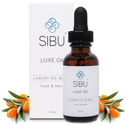 sibu LUXE Oil, Made with USDA Organic Essential Oils and Premium Himalayan Sea Buckthorn (1 oz) – Hydrates, Reduces Redness, and Soothes Irritated Skin