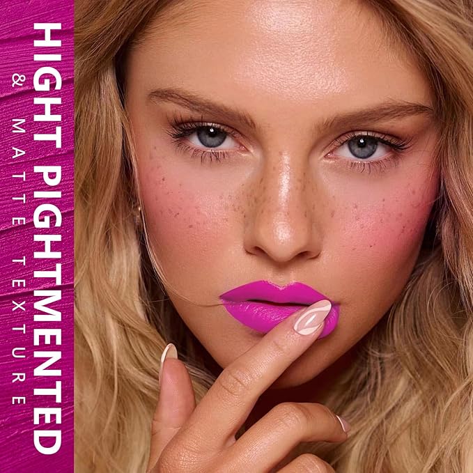 MAKI YIKA Hot Pink Lipstick for Women Color Stay Long Lasting Lipsticks, No Smudge Matte Liquid Lipstick Transferproof Cruelty-Free Lip Color |Pink Soul