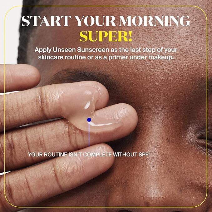 Supergoop! Unseen Sunscreen SPF 50 Invisible Sun Protection for Face - Broad Spectrum Face Sunscreen + Makeup-Gripping Primer - Weightless, Scentless, Oil Free - For All Skin Types - 2.5 fl oz