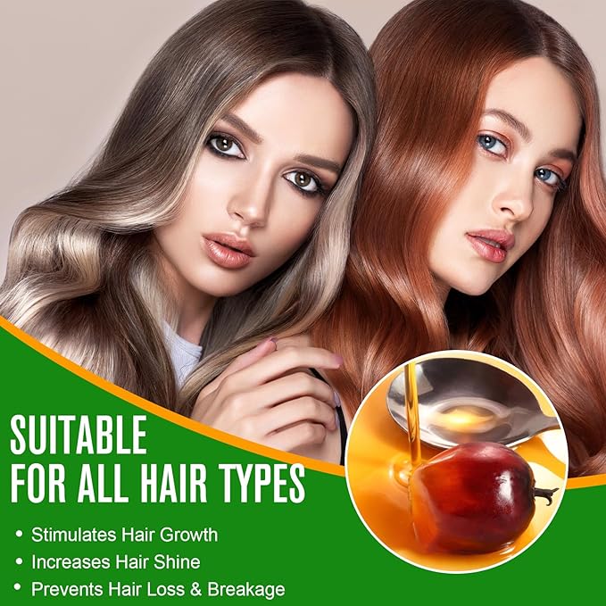 Batana Oil - 100% Pure & Natural from Honduras for Hair Growth, Eliminates Split Ends, Enhances Radiance & Nourishment for All Hair Types, 2.02 fl oz