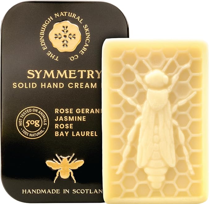 Moisturising Solid Hand Cream Bars | For Dry & Sensitive Hands | Symmetry Scent | Natural Hand Cream | No Sticky Residue | Luxury Gift | Cruelty Free | Edinburgh Skincare