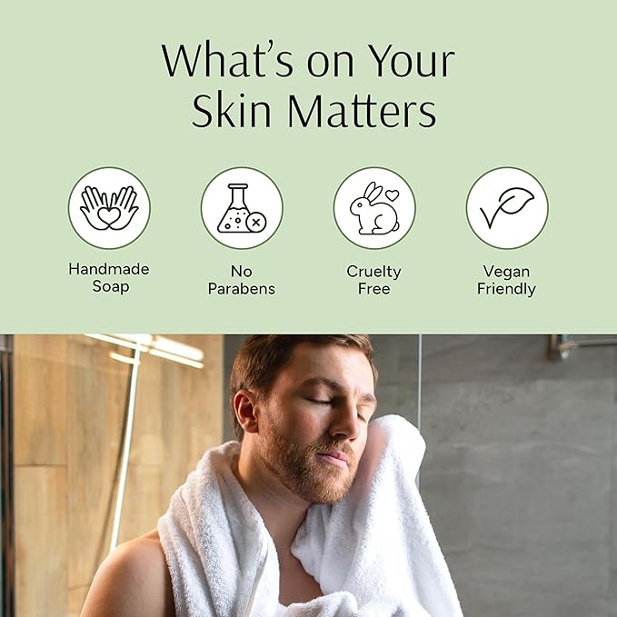 Marbela Cosmetics Cabin Spice Handmade Soap Bar - Made in USA, Vegan Friendly, Palm Oil Free, Natural Bar Soap - Gentle Face & Body Soap for Daily Skin Care, Moisturizing & Nourishing - 3.5 oz