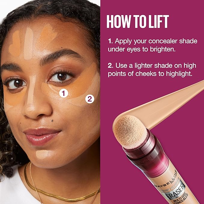 Maybelline Instant Age Rewind Eraser Dark Circles Treatment Multi-Use Concealer, 144, 1 Count (Packaging May Vary)