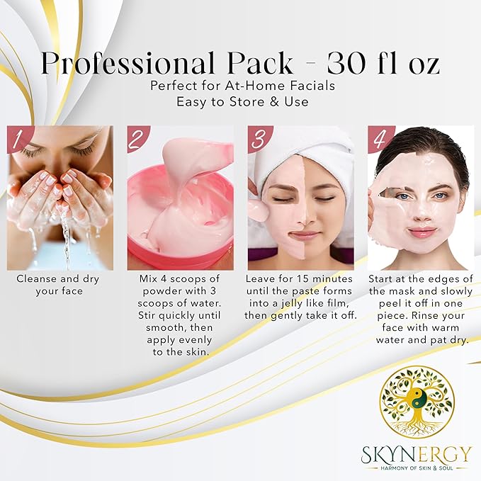 Ceramide Luxe Jelly Masks - Professional Grade HydroGlo for facials professional Peel Off Face Mask for Skin Hydration, Reduced Wrinkles, Fine Lines, Inflammation & Pigmentation | 30 fl oz |