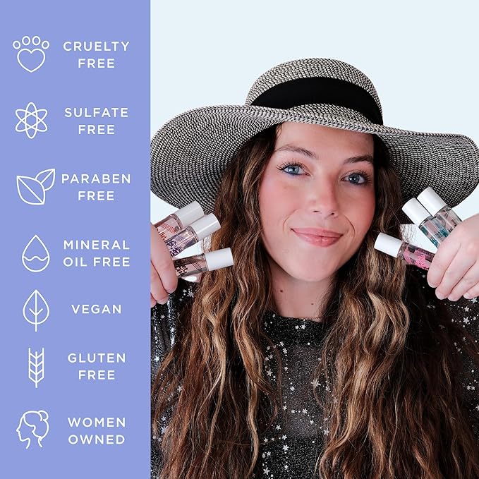 Honestly Margo Roller Girl Roll-On Lip Gloss (Bubblegum Destiny, Pack of 2) – Lip Gloss for Women with Hydrating Vitamin E & Moisturizing Shine, Lightweight Your Lip Stain, Non Stick Gloss