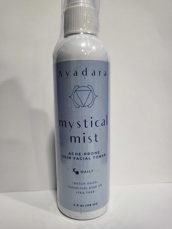 Acne Prone Skin Facial Toner | 2% Salicylic Acid Spray for Cystic & Hormonal Acne | Witch Hazel Face Toning Treatment for Women & Men | Acne Eliminating Mist | 1000+ Sprays