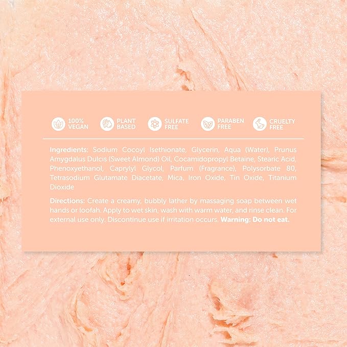 Nectar Life Whipped Soap and Shave Butter, 5 oz (Peach)