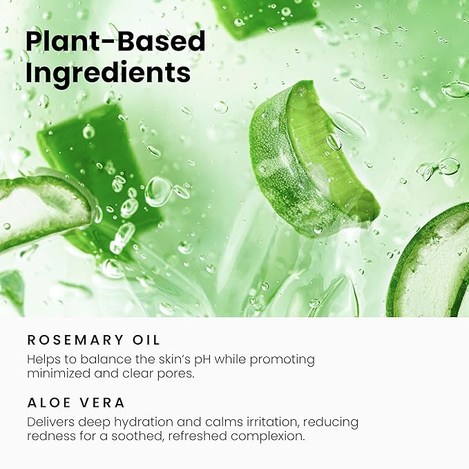 Glycolic Acid Toner for Face - 8% Facial Toning Solution - Hydrating, Anti-Aging, Exfoliates Skin with AHA, Aloe Vera, & Rosemary Extract for Women & Men - 8 Fl Oz