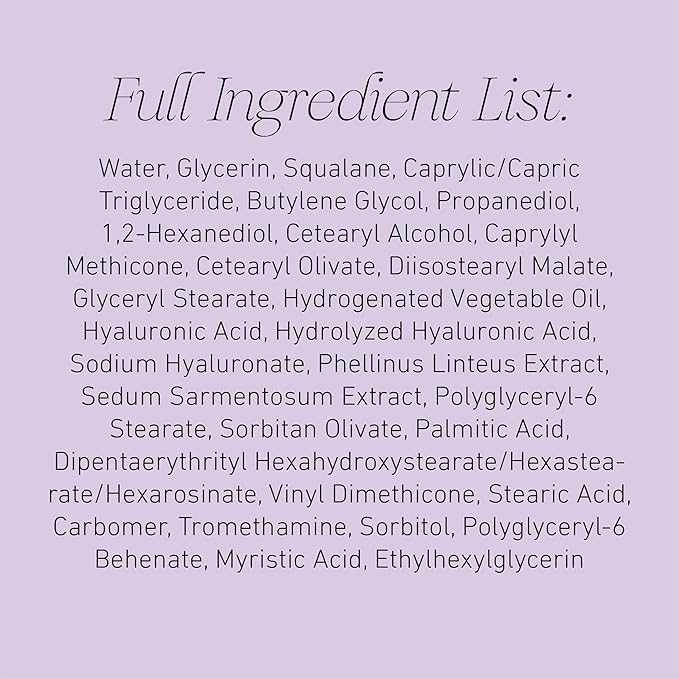 Good Light Order of the Eclipse Hyaluronic Face Cream. Hydrating Facial Moisturizer & Overnight Face Lotion With Hyaluronic Acid For Dry & Sensitive Skin. Vegan Korean Skin Care, 1.69 Fl. Oz.