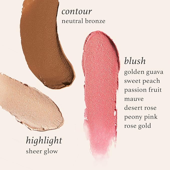 Julep Skip The Brush Cream to Powder Blush Stick - Sweet Peach - Blendable and Buildable Color - 2-in-1 Blush and Lip Makeup Stick