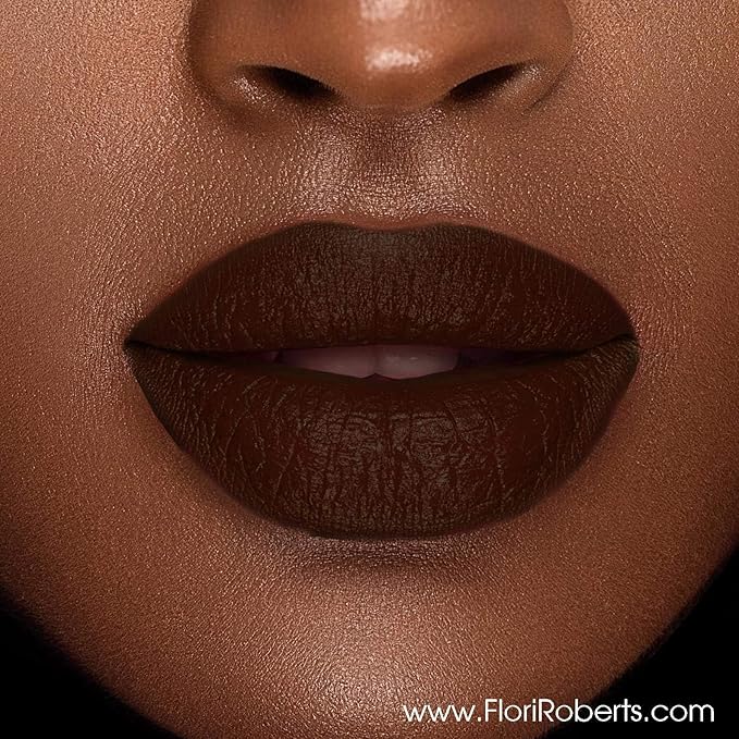 Flori Roberts Luxury Lipstick, Vibrant Lip Makeup for Women of Color or Deeper Skin Tones, Demi-Matte Texture, Hydrates and Conditions Lips