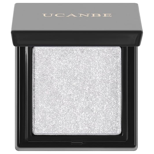 UCANBE Moonlight Single Eyeshadow Palette, Highly Pigmented Glitter Eye Shadow Powder, Professional Long-Lasting Waterproof Makeup Palette