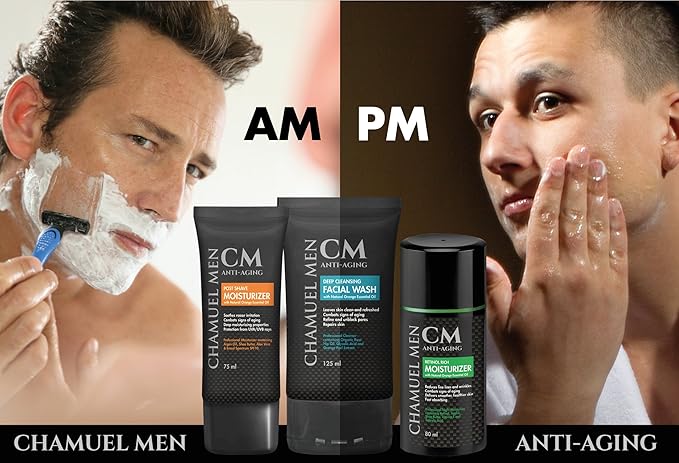 Daily Face Cream for Men with 2.5% Retinol Anti-Aging Moisturizer for Fine Lines, Dark Spots, and Wrinkles - Overnight Lotion