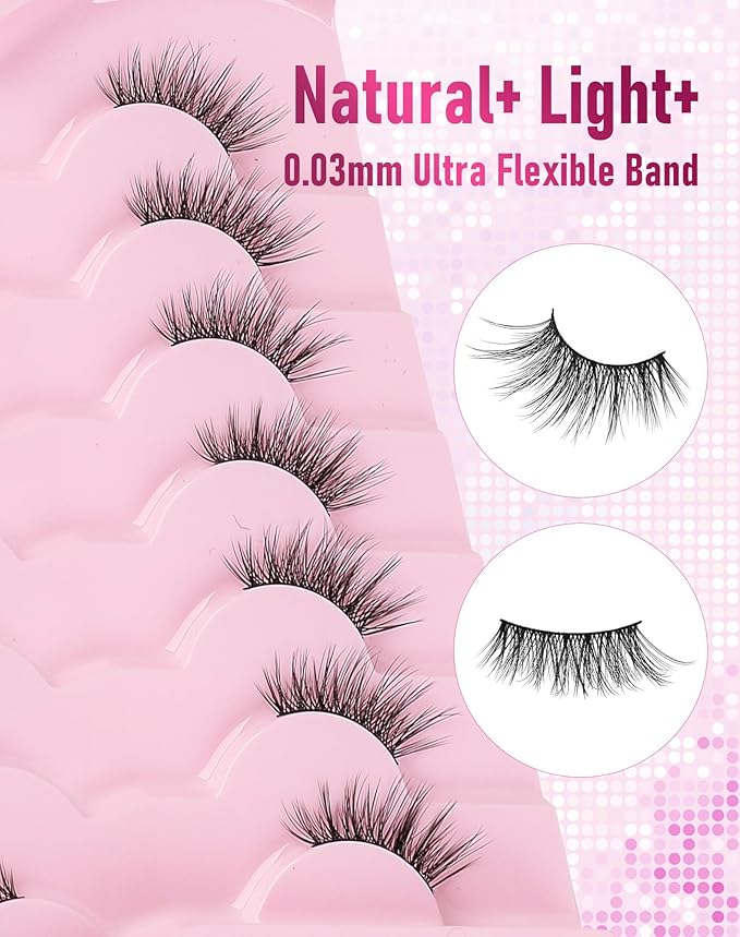 Half Lashes Natural Half Eyelashes Wispy Corner Lashes Cat Eye HE-19