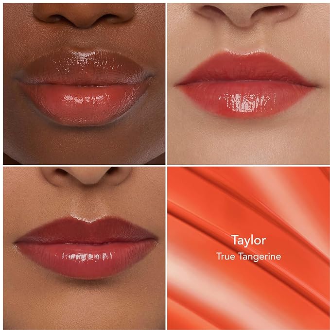 Thrive Causemetics Sheer Strength Lip Plumping Peptide Gloss, Lip Plumper with Vitamin E, Peptides, Plumps, Smooths & Hydrates Lips, High Shine, Vegan & Cruelty Free, Taylor (True Tangerine)