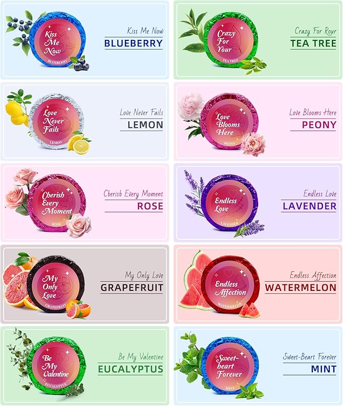 10 Rose Scented Shower Steamers - Luxury Aromatherapy Gift Set for Girls, Wife & Mom,Christmas Stocking Stuffers Gifts for Teen Girls, White Elephant Gifts for Her, Birthday Gifts for Women