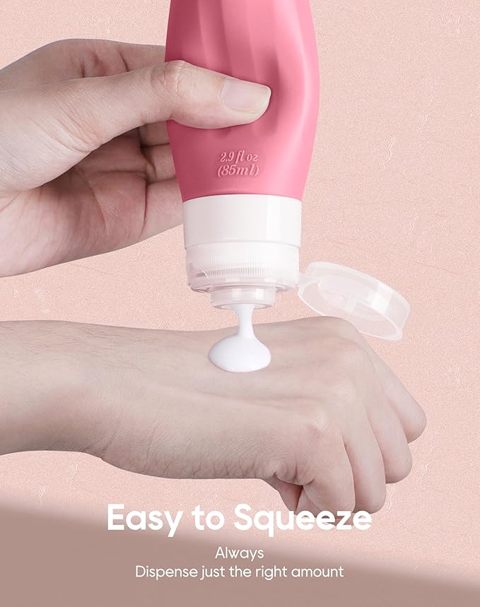 Morfone 16 Pack Travel Bottles Set for Toiletries, TSA Approved Travel Containers Leak Proof Silicone Squeezable Travel Accessories 2oz 3oz for Shampoo Conditioner Lotion Body Wash (BPA Free)