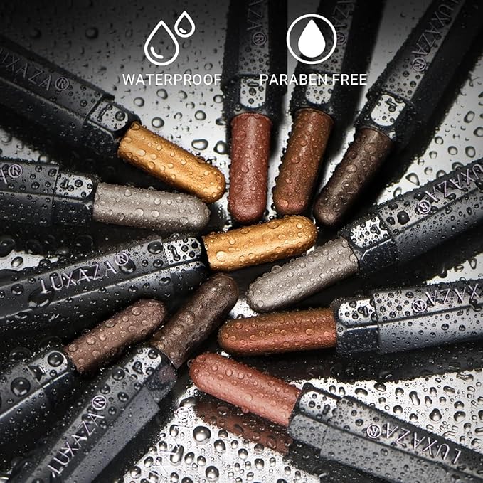 6PCS Eyeshadow Stick Makeup Sets, Brown and Grey Eyeshadow Pen,Metallic And Matte Shimmer Eye Shadow Pencil Crayon, B08-Brown Sugar