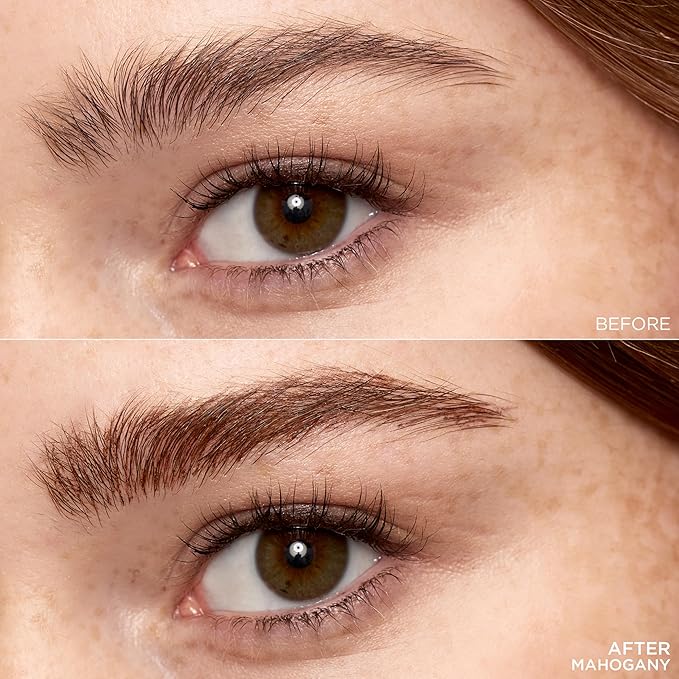 L'Oreal Paris Faux Brow, Hair-Like, Filling Eyebrow Pen with Double-Brush Tip, Fast & Precise Eyebrow Makeup, Mahogany, 0.04 Fl Oz