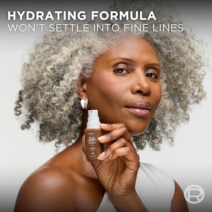 L'Oreal Paris True Match Super-Blendable Foundation, Medium Coverage Liquid Foundation Makeup, C6, Medium, 1 Fl Oz