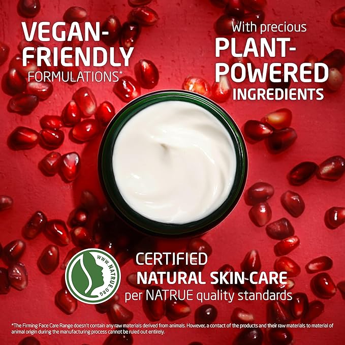 Weleda Face Care Plumping Night Cream, Plant Rich Moisturizer with Pomegranate and Maca Root Peptides