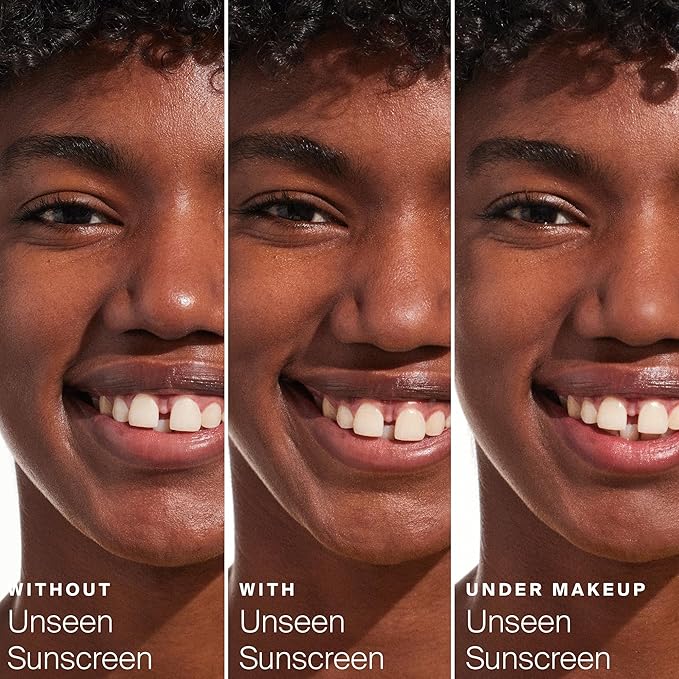 Supergoop! Unseen Sunscreen - SPF 40 - Invisible, Broad Spectrum Face Sunscreen + Makeup-Gripping Primer - Weightless, Scentless, Oil Free - For All Skin Types & Skin Tones - 0.68 fl oz