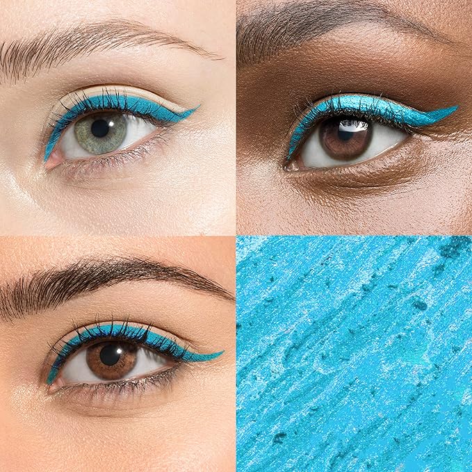 Julep When Pencil Met Gel Sharpenable Multi-Use Longwear Eyeliner Pencil - Neon Blue Shimmer - Transfer-Proof - High Performance Liner