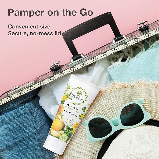 Aromatherapy Hand Cream for Dry Skin – Shea Butter Hand Cream for Women and Men with an Awakening, Long-Lasting Cucumber Melon Scent – Vegan Hand Cream Lotion for Dry Skin, 3 Oz.