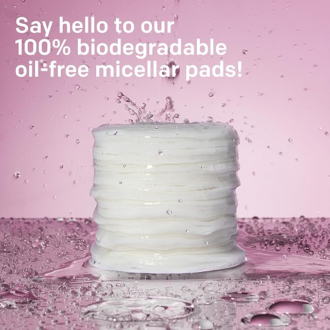 Almay Biodegradable Makeup Remover Pads, Micellar Gentle, Hypoallergenic, Fragrance-Free, Dermatologist & Ophthalmologist Tested, 120 Count (Pack of 2)