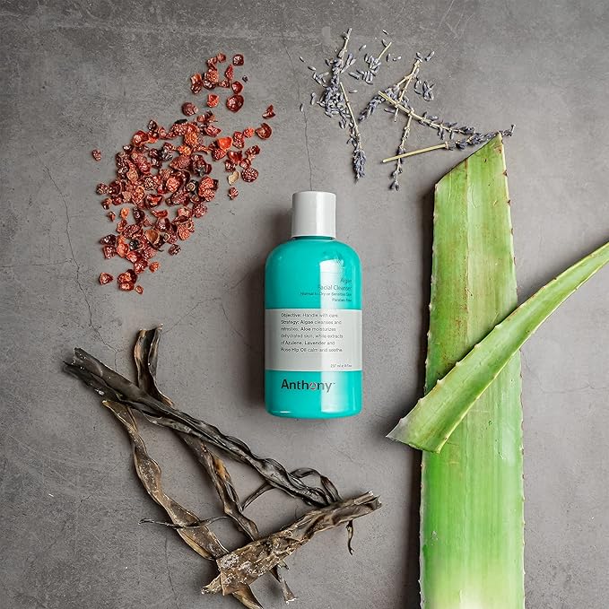 Anthony Day Cream SPF 30, 3 Fl Oz Algae Facial Cleanser, 8 Fl Oz.