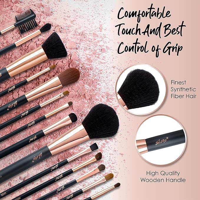 Skone Cosmetics | Makeup Brush | Blend, Bronze, Apply Foundation | Makeup Applicator (Small Creme Brush)