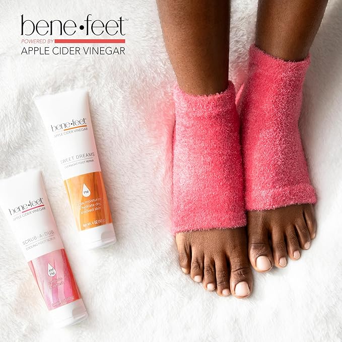 Benefeet Deep Sleep Overnight Foot Repair Gift Set - Luxurious Foot Care for Dry, Cracked Heels - Perfect Self-Care Gift for Any Occasion (3-Piece Set)