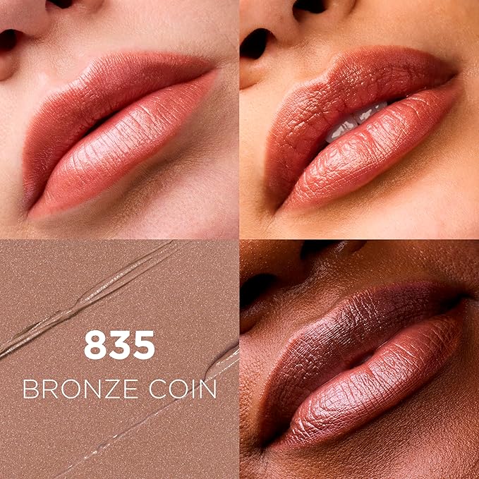 L'Oreal Paris Colour Riche Original Creamy, Hydrating Satin Lipstick with Argan Oil and Vitamin E, Bronze Coin , 1 Count