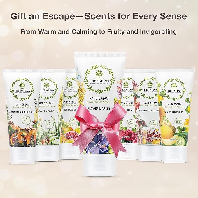 Aromatherapy Hand Cream for Dry Skin – Shea Butter Hand Cream for Women and Men with an Awakening, Long-Lasting Flower Market Scent – Vegan Hand Cream Lotion for Dry Skin, 3 Oz.