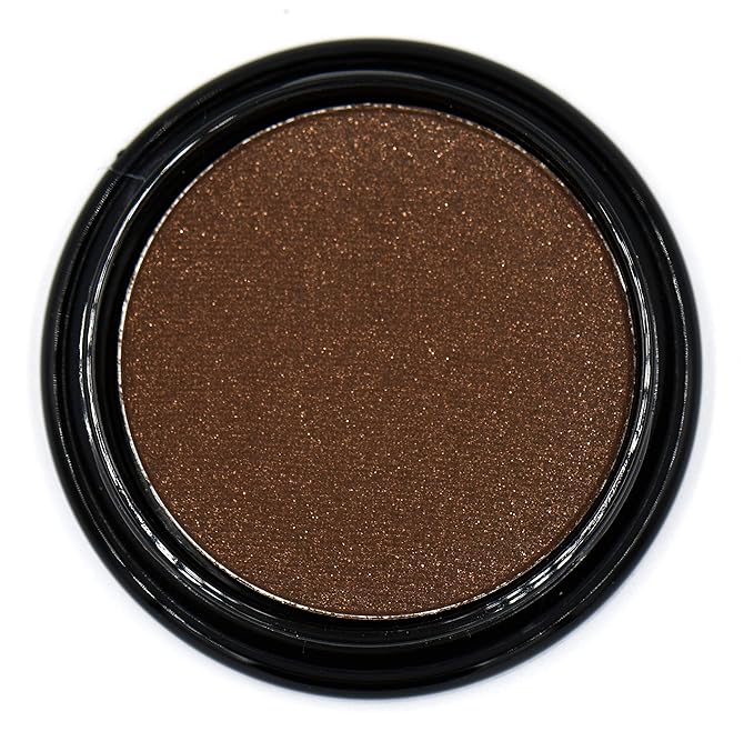 Truffle Chocolate Deep Dark Chestnut Cocoa Brown Shimmer Pressed Powder Single Vegan Eyeshadow; Talc, Paraben & Cruelty Free