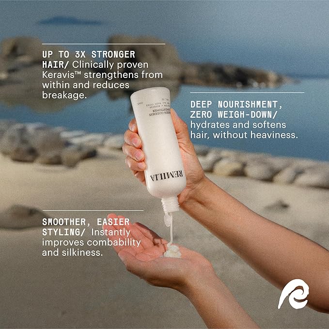 REMILIA Green Goddess Conditioner for Damaged Hair – With Avocado Oil, Coconut Oil, & Green Tea Extract – Detangling, Moisturizing, Vegan – Made in USA – 8.5 fl oz