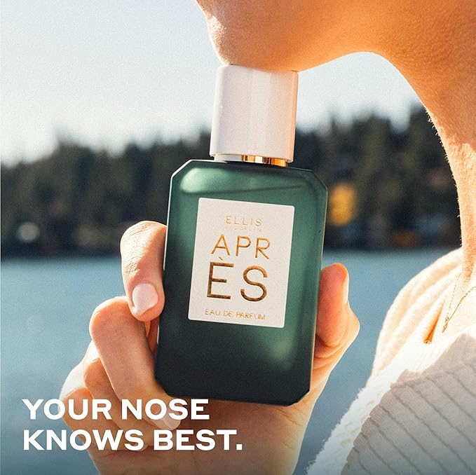 Ellis Brooklyn APRÈS Eau de Parfum, Winter-Inspired Unisex Fragrance with Bourbon, Vanilla & Evergreens, Clean, Long-Lasting, Sustainable Luxury Perfume, Made in the USA, 10ml / 0.33oz